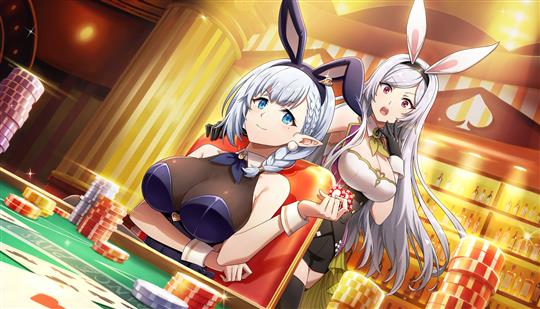 運と実力のバニーガールズ！