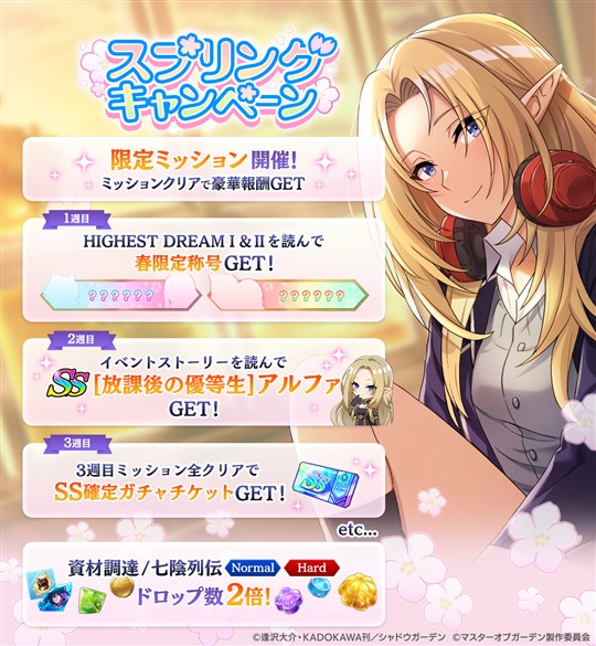 スプリングキャンペーン