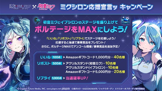 ミクシロン応援宣言ッ キャンペーン