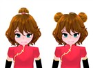 お団子ヘアかつら/ダブルお団子ヘアかつら