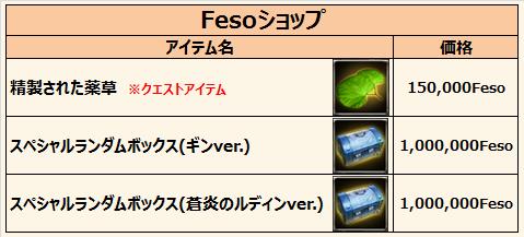 Fesoショップ