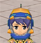 操縦士ヘルメット・青