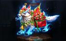 クリスマスの雪狼