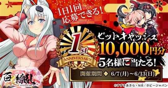 ビットキャッシュ10,000円分が当たるTwitterキャンペーン