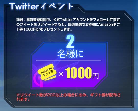 アマギフが当たるTwitterイベント