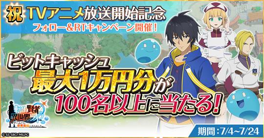 アニメ放送開始記念Twitterキャンペーン