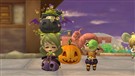 カボチャやコウモリなどのハロウィンをテーマにした衣装