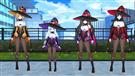 左からハル、ステラ、リリー、イリス